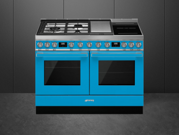 SMEG CPF 120 IGMPTD Kochzentrum Türkisblau